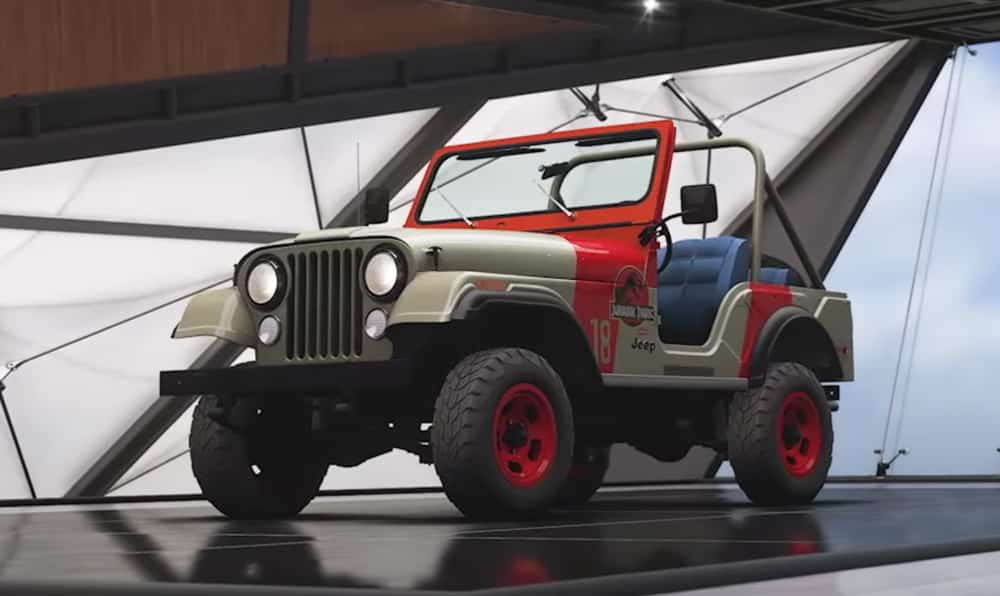 Jurassic Park jeep Forza Horizon 5