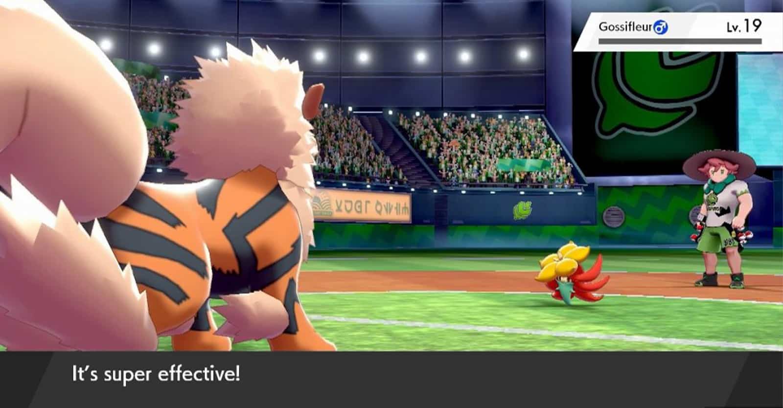 Pokemon Sword & Shield super effective move screenshot