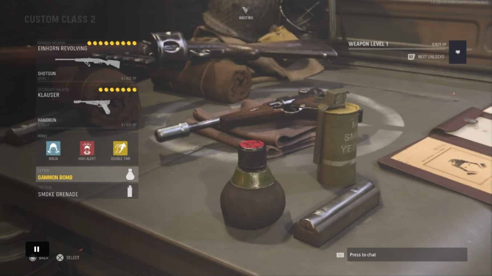 Picture of the class setup for the Einhorn Revolving shotgun in Call of Duty vanguard - a visual aid to the class explainer below. 