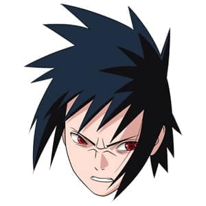 A Sasuke emoticon in Fortnite