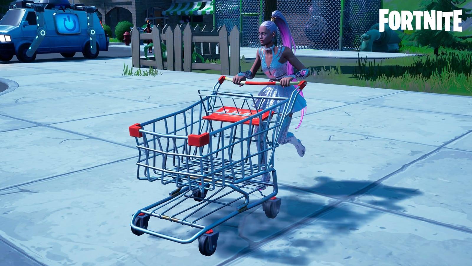 A Shopping Cart in Fortnite Season 8