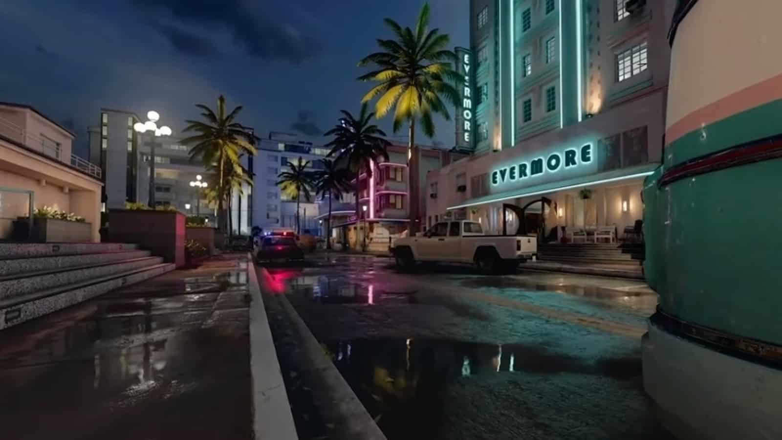 Image of Call of Duty Cold War multiplayer map, Miami