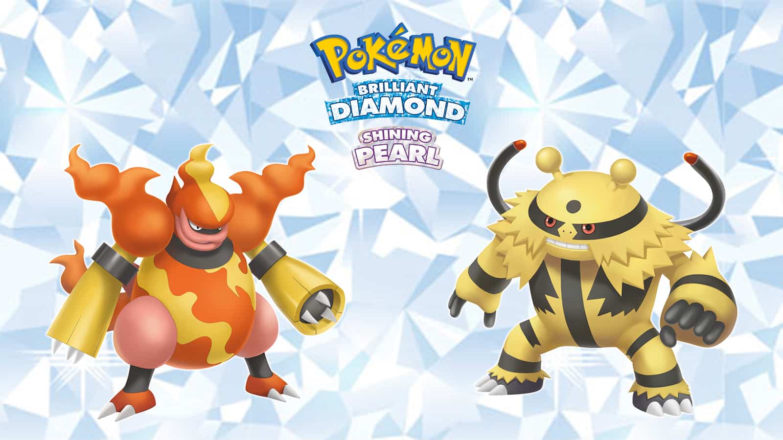Magmortar and Electivire evolving via trading in Pokemon Brilliant Diamond and Shining Pearl