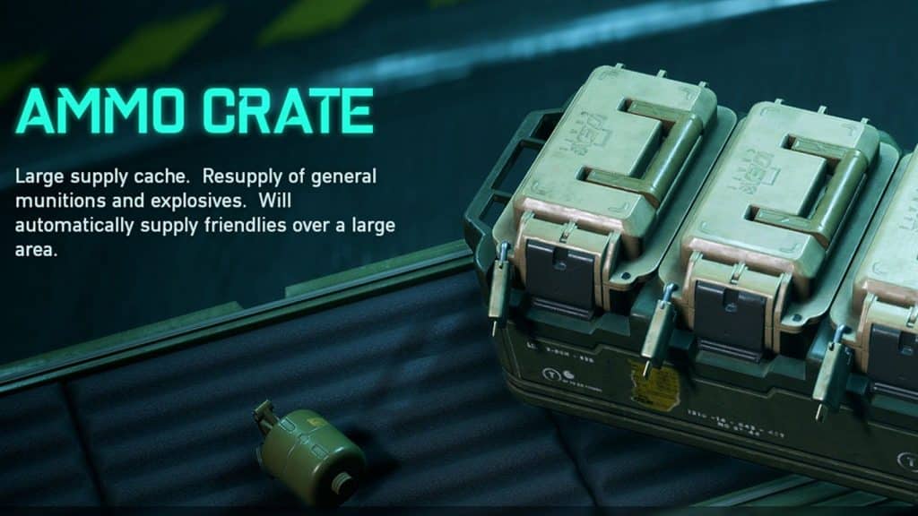 A screenshot of the Ammo Crate for Battlefield 2042.