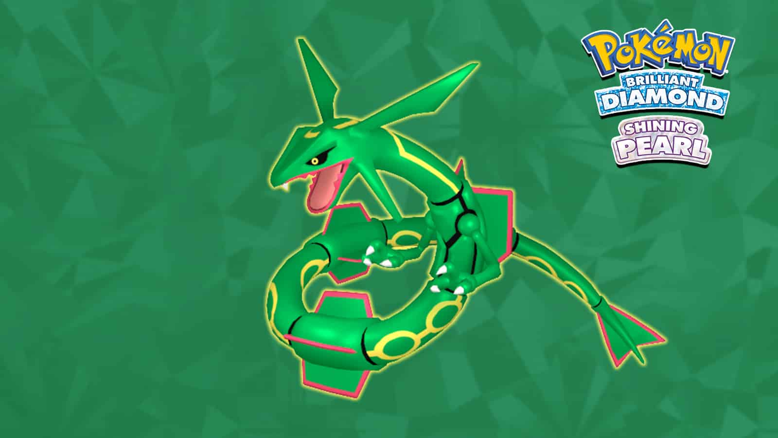 Shiny Legendary Rayquaza / Pokémon Brilliant Diamond and
