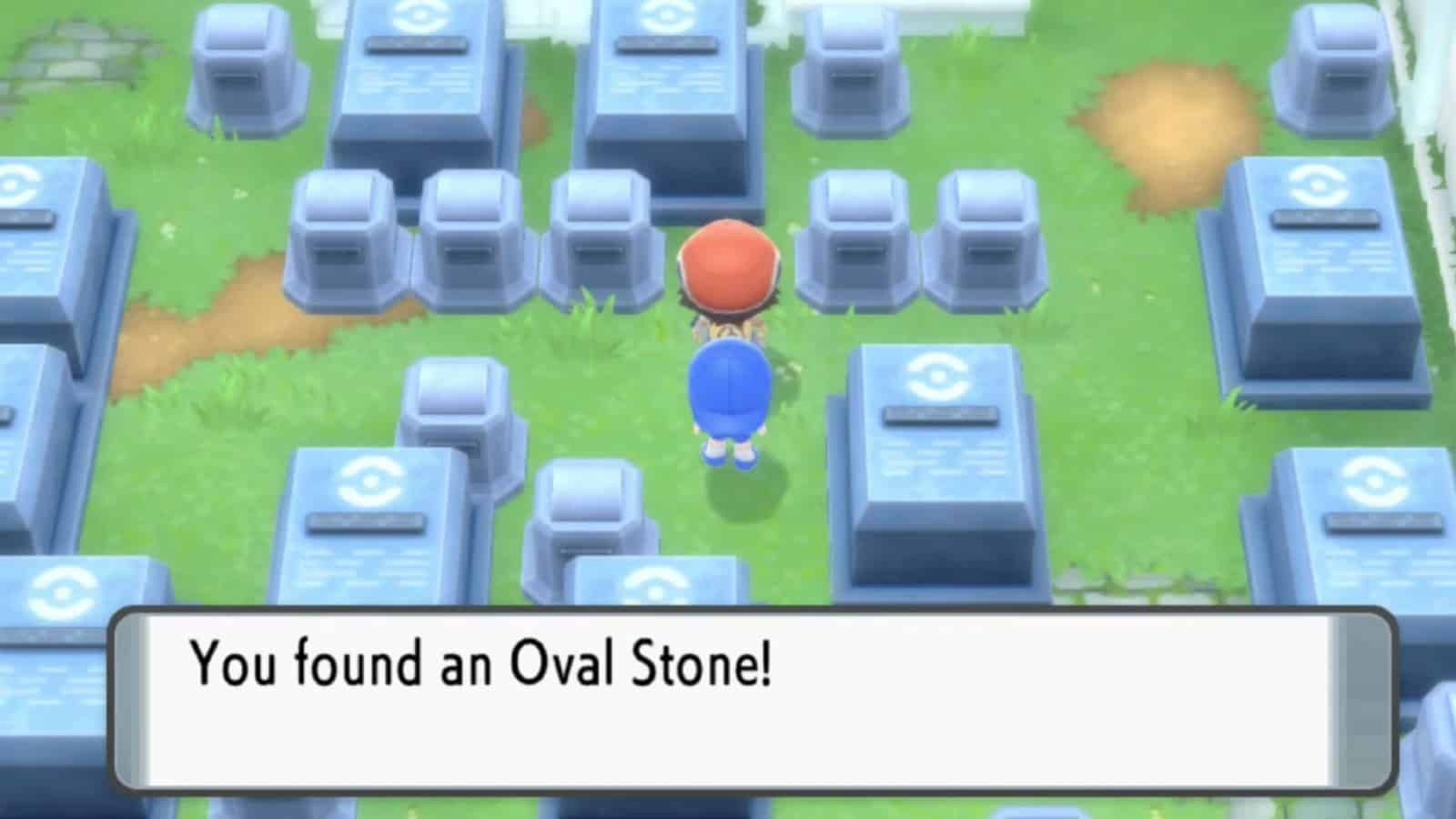 The graveyard in the Lost Tower has an Oval Stone in it