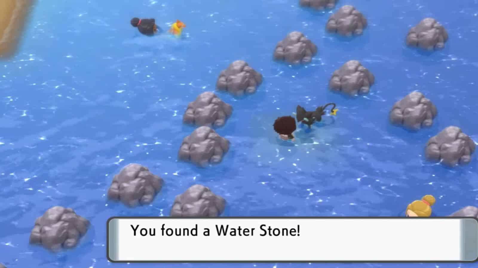 The Water Stone on Route 213 is hidden in the rocky guardrails along the waterline