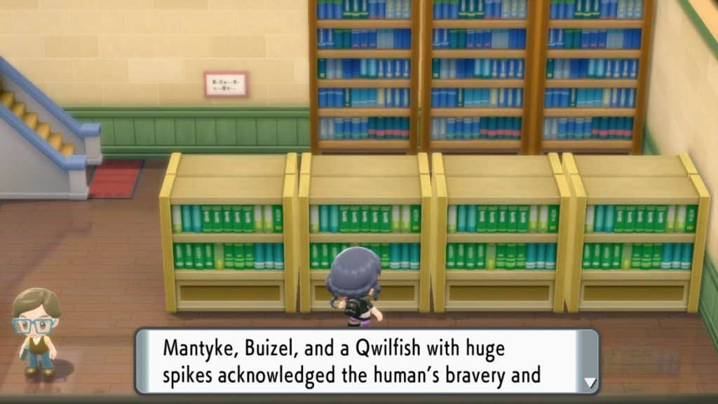 Library in Pokemon diamond and pearl