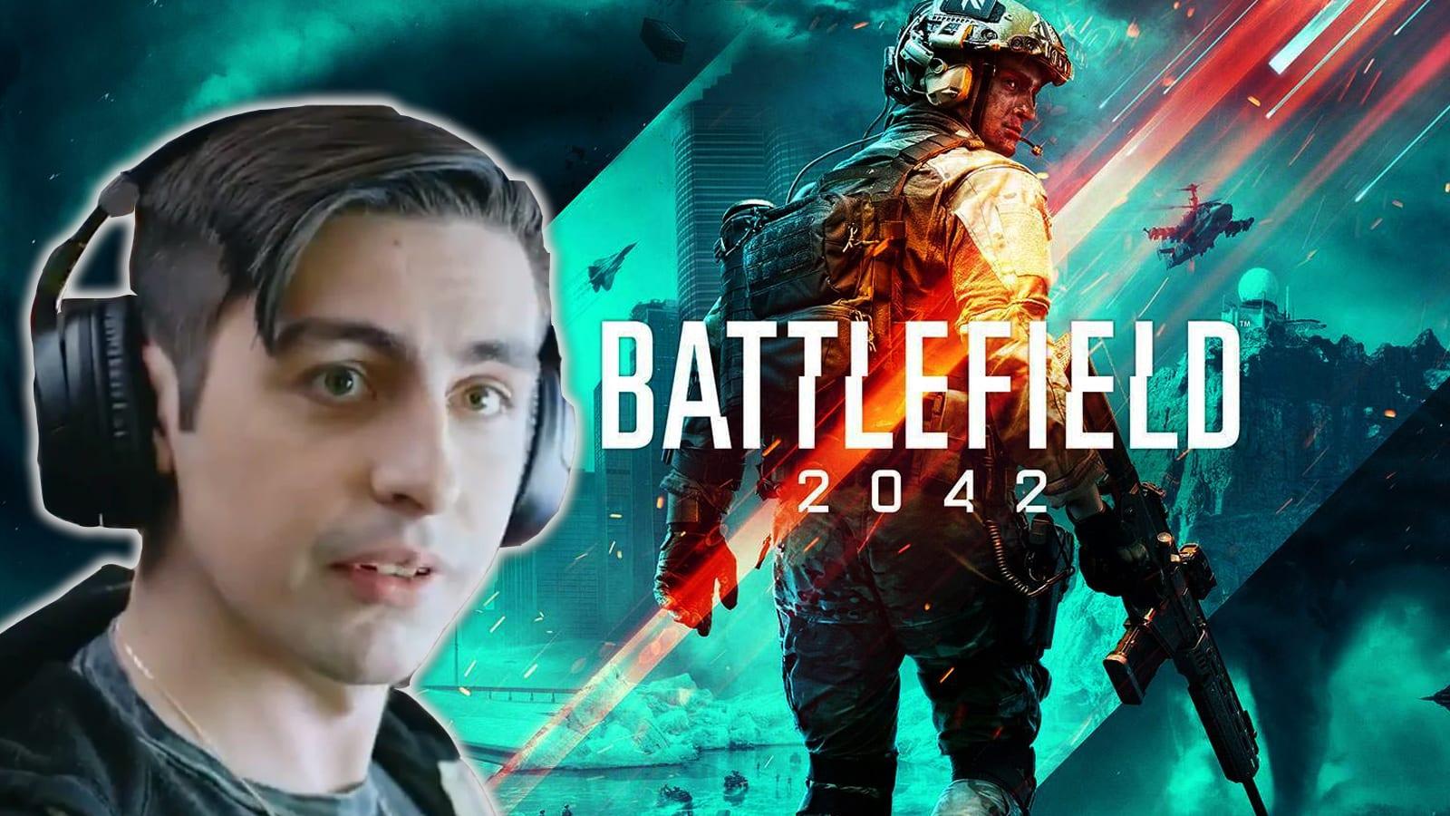 An image of Shroud and Battlefield 2042.