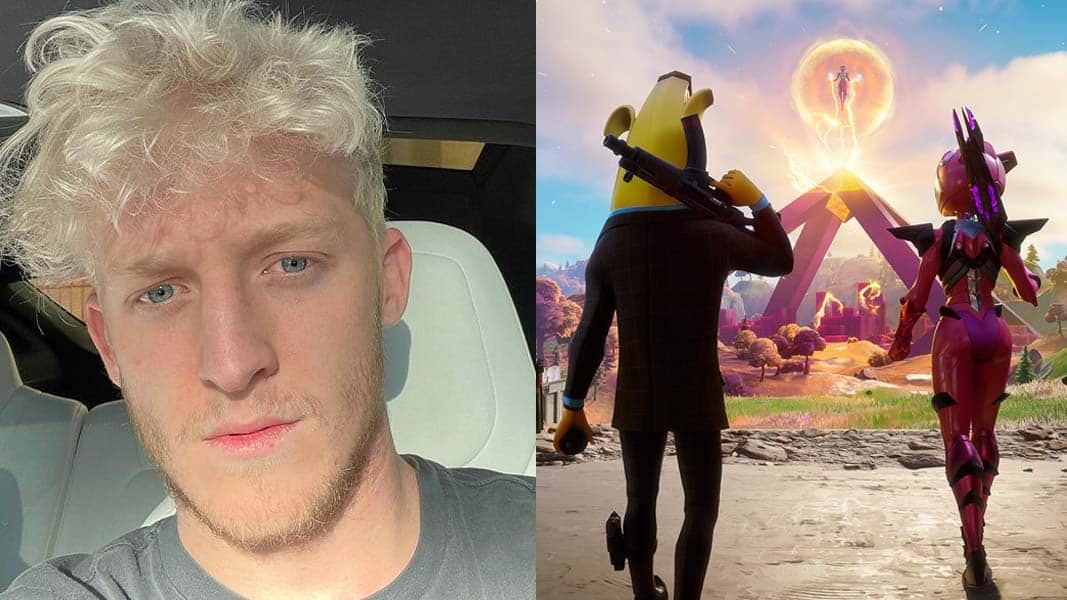 Tfue next to Fortnite Chapter 2