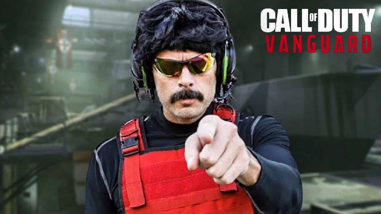 Dr. Disrespect encountered a blatant cheater in Vanguard S&D in his first game on.