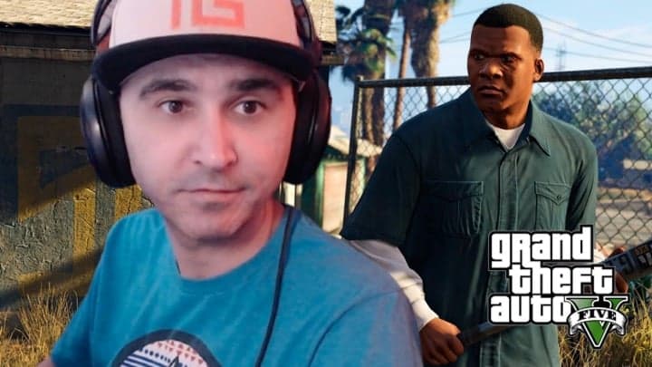 summit1g in gta rp with character and baseball bat