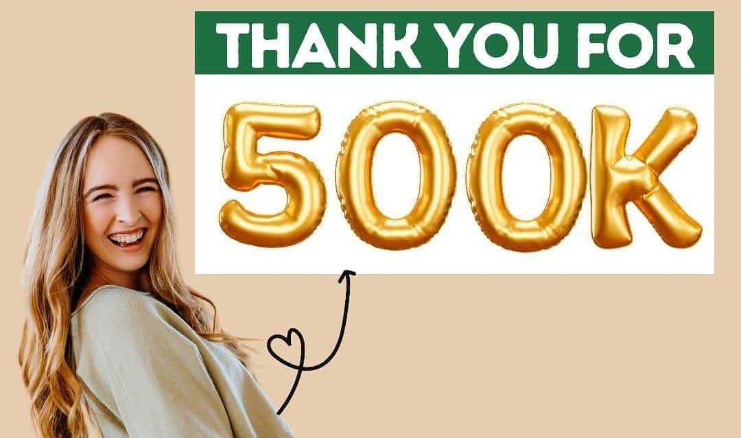 Miss Excel TikTok says Thank you for 500k followers