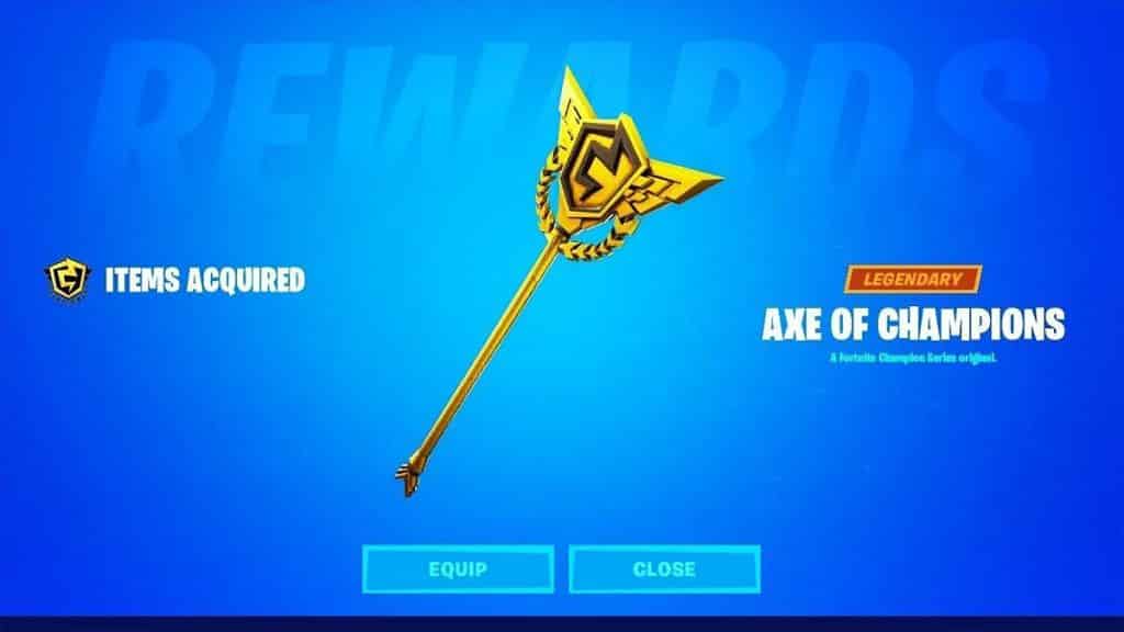fortnite axe of champions in game