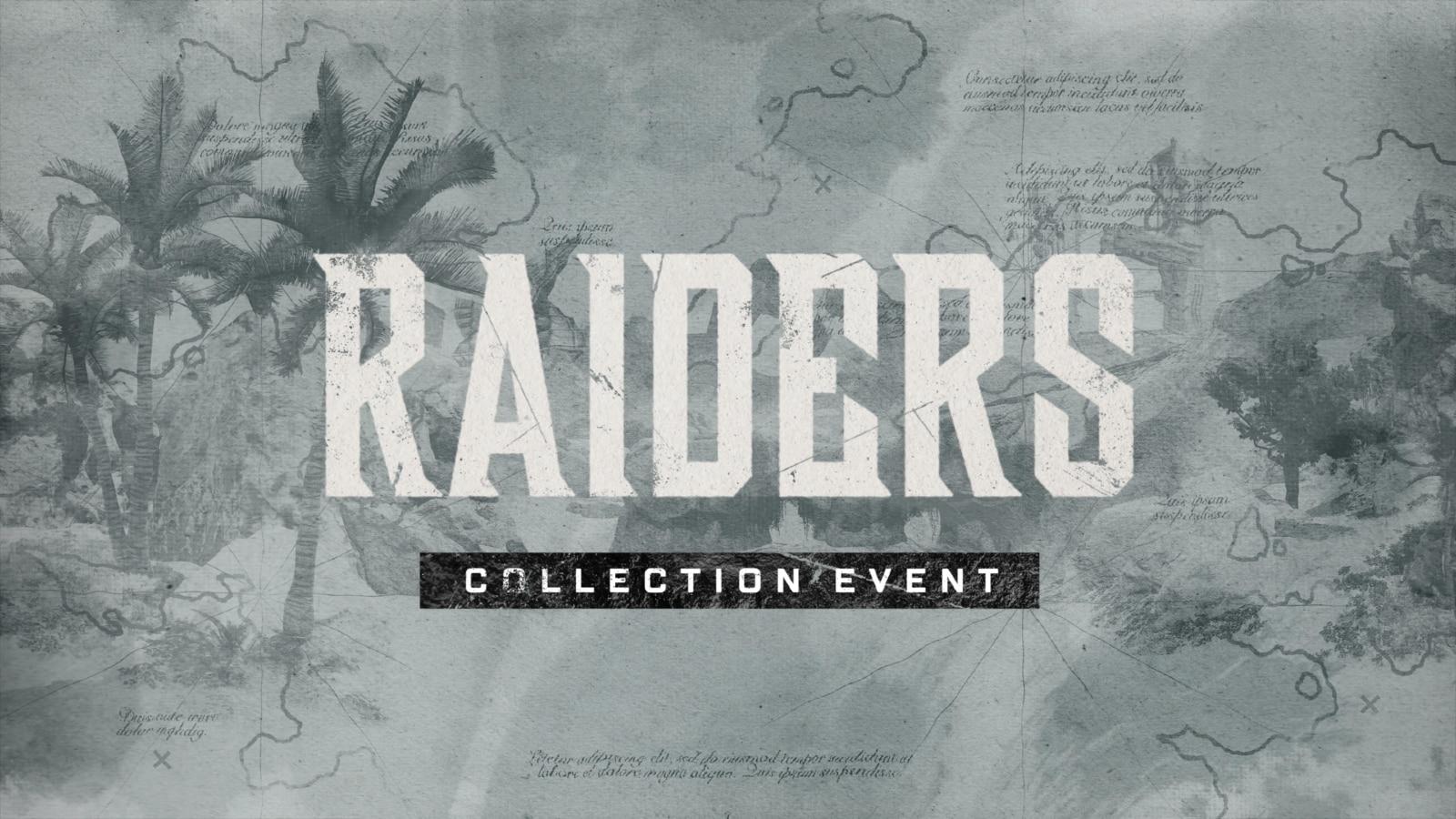 Title screen for the Raiders Collection Event in Apex Legends