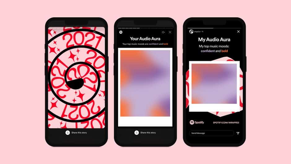 Spotify Wrapped 2021 Music Aura screen