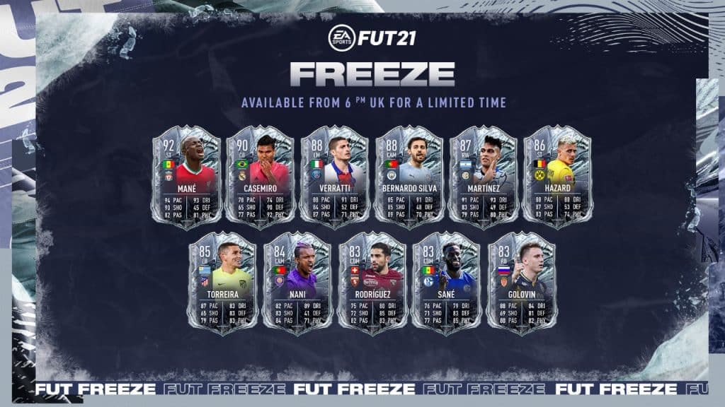 FIFA 21 FUT Freeze team