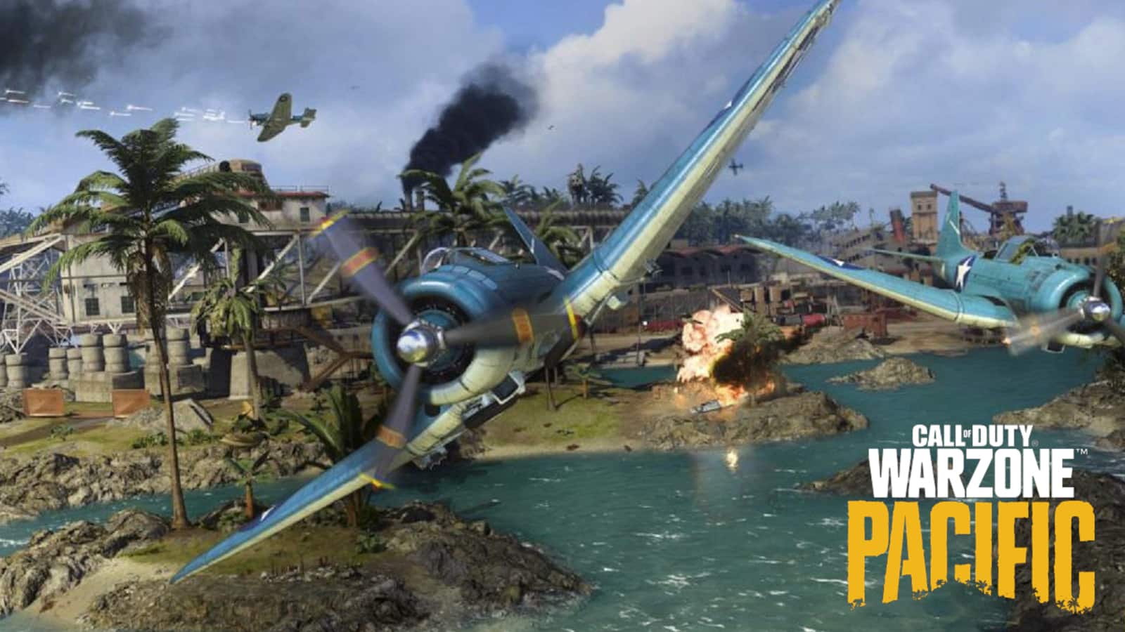 call of duty warzone pacific caldera planes flying