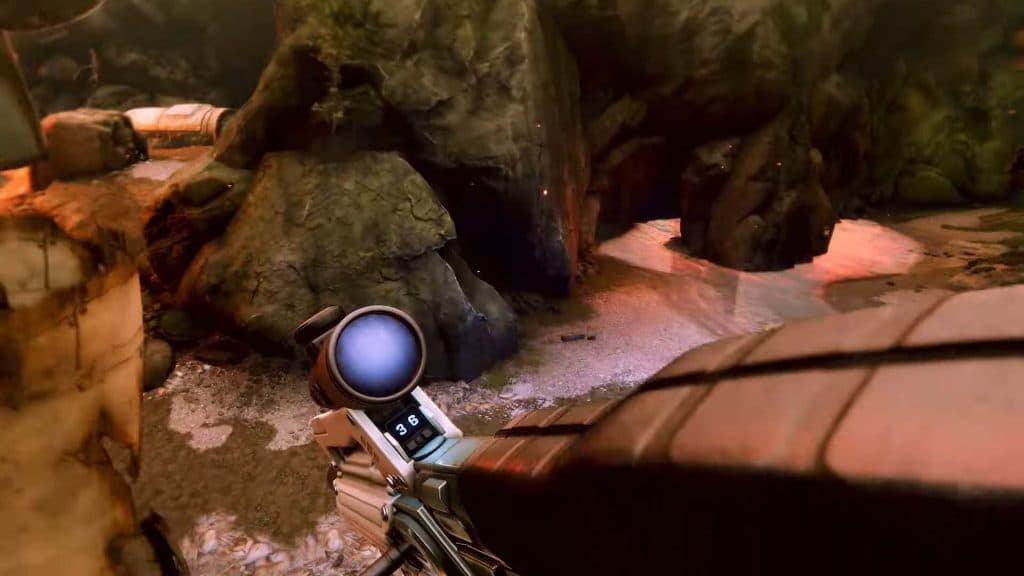 Destiny 2 screenshot showing the Halo Battle Rifle