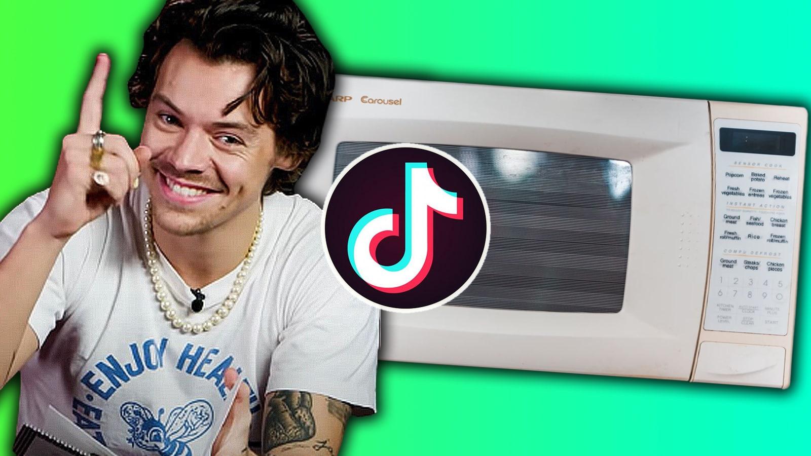 Viral TikTok convinces fans Harry Styles stole microwave