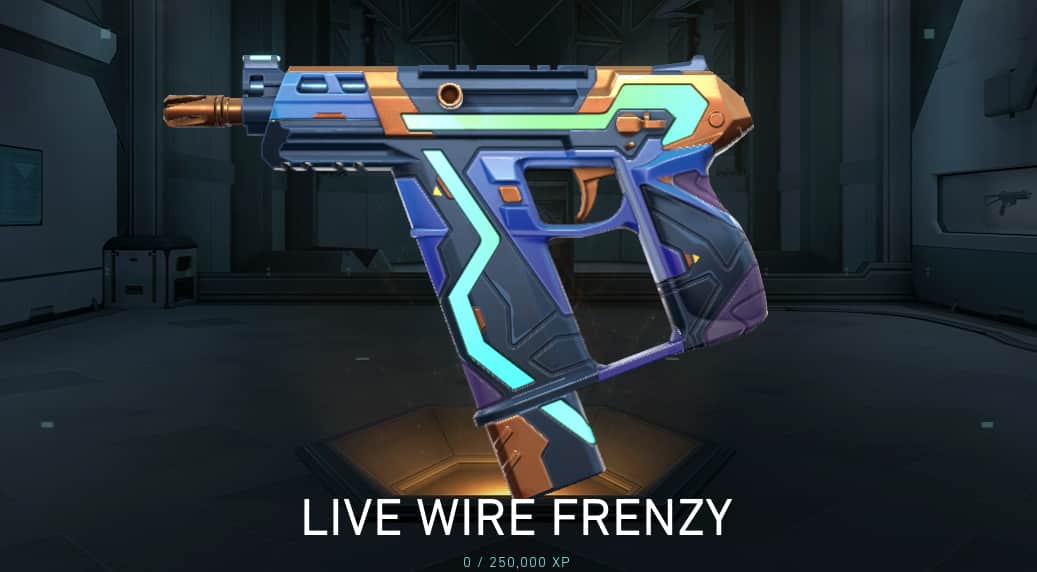 valorant neon contract skin live wire frenzy