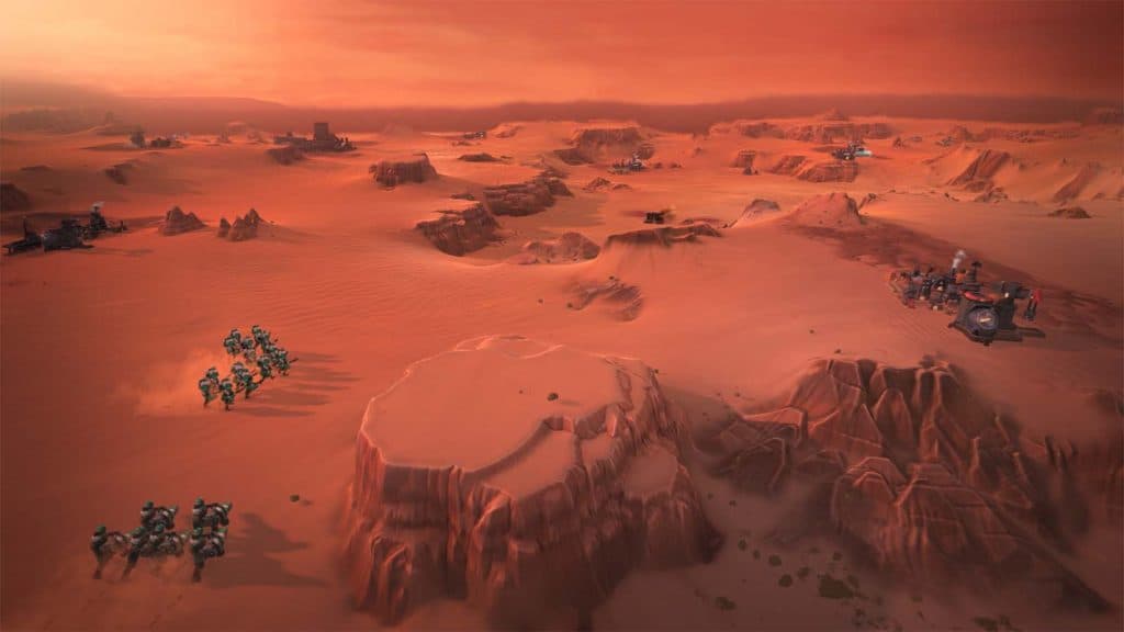 Dune: Spice Wars desert map
