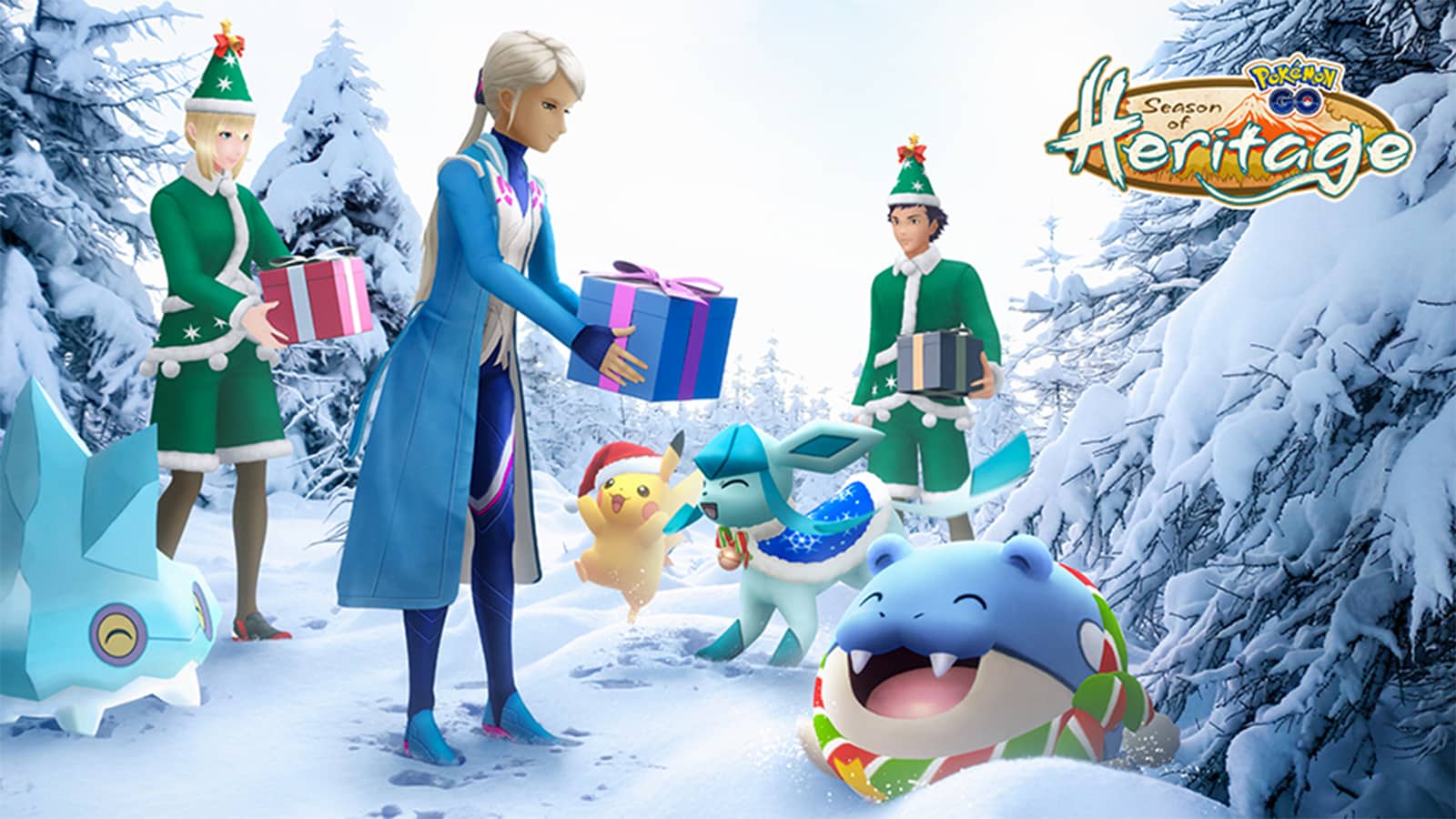 A poster for Pokemon Go Holidays 2021 Collection Challenge