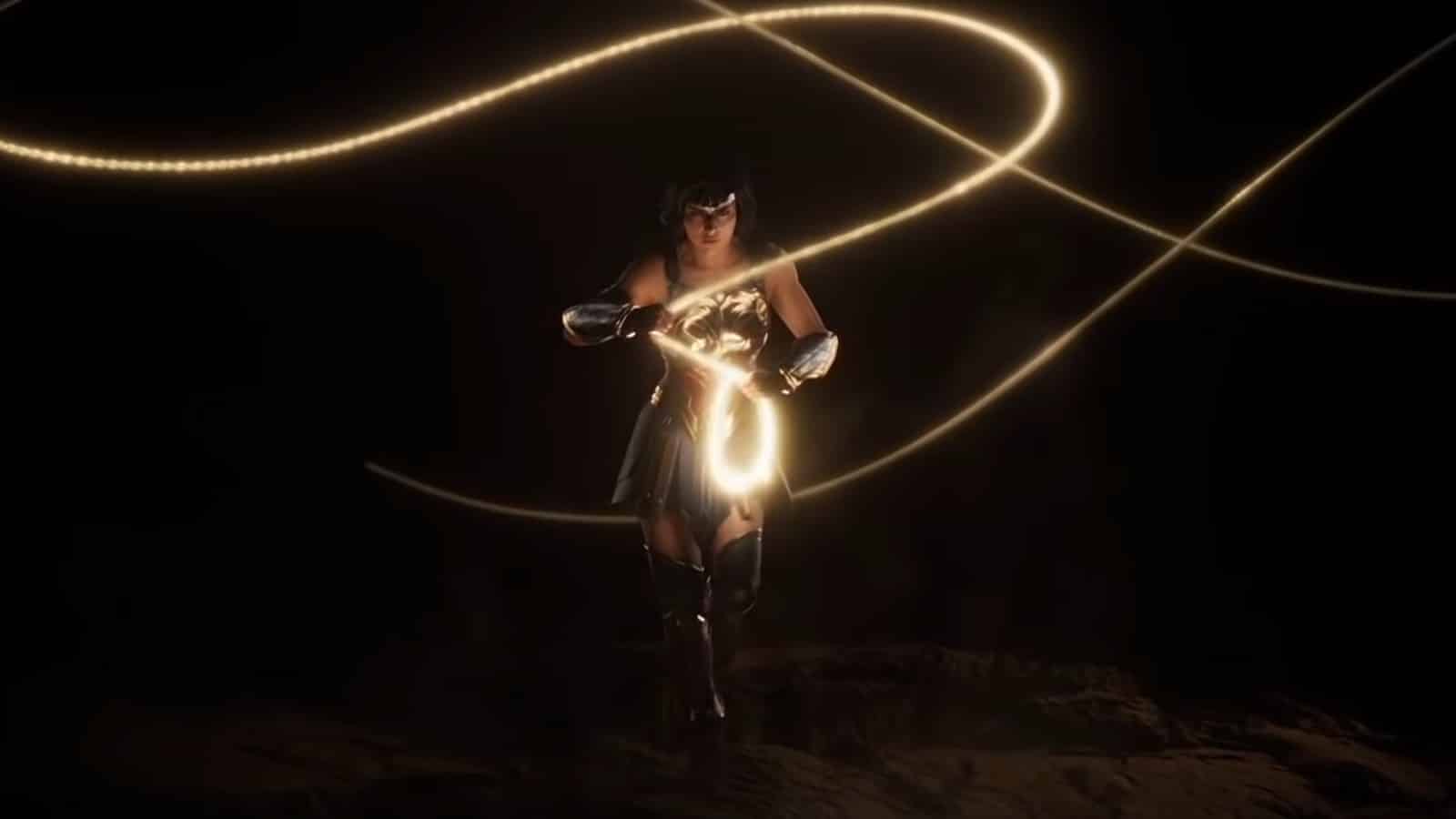 An image of Wonder Woman from the teaser trailer