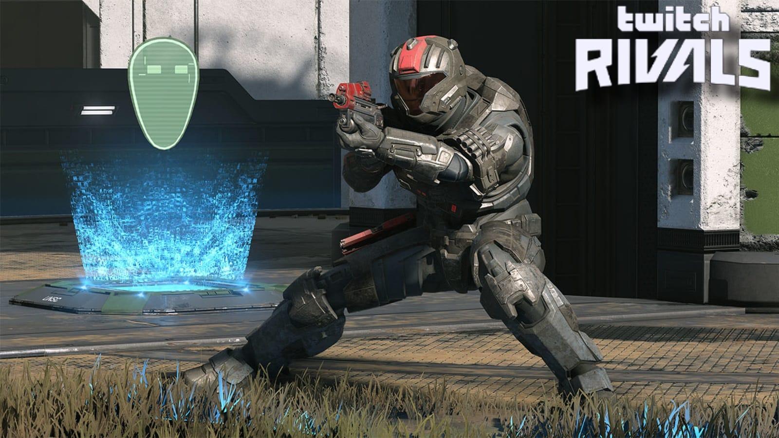 Halo Infinite Multiplayer Spartan Twitch Rivals Showdown Tournament With Twitch Rivals Logo