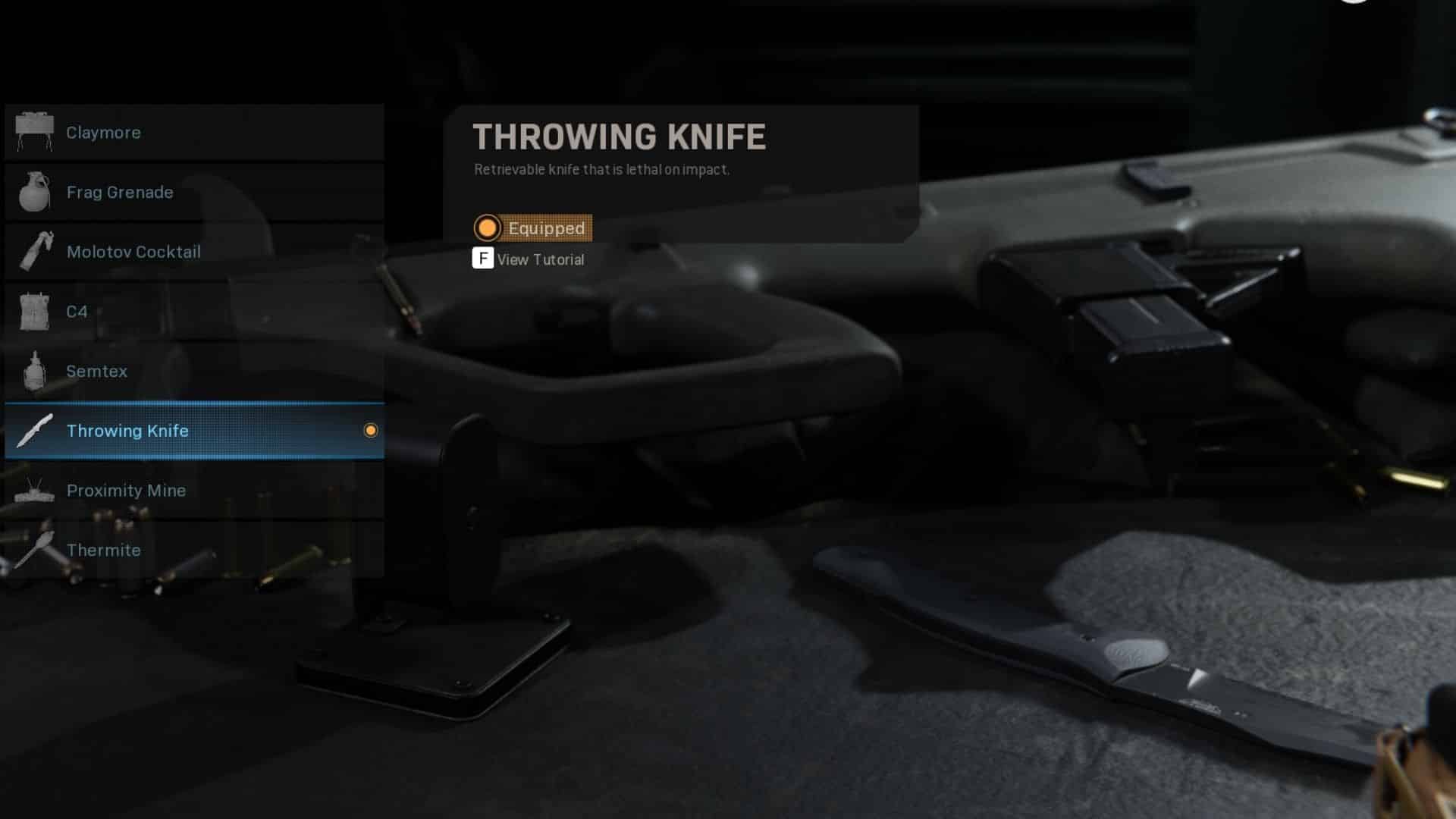 throwing knife in warzone