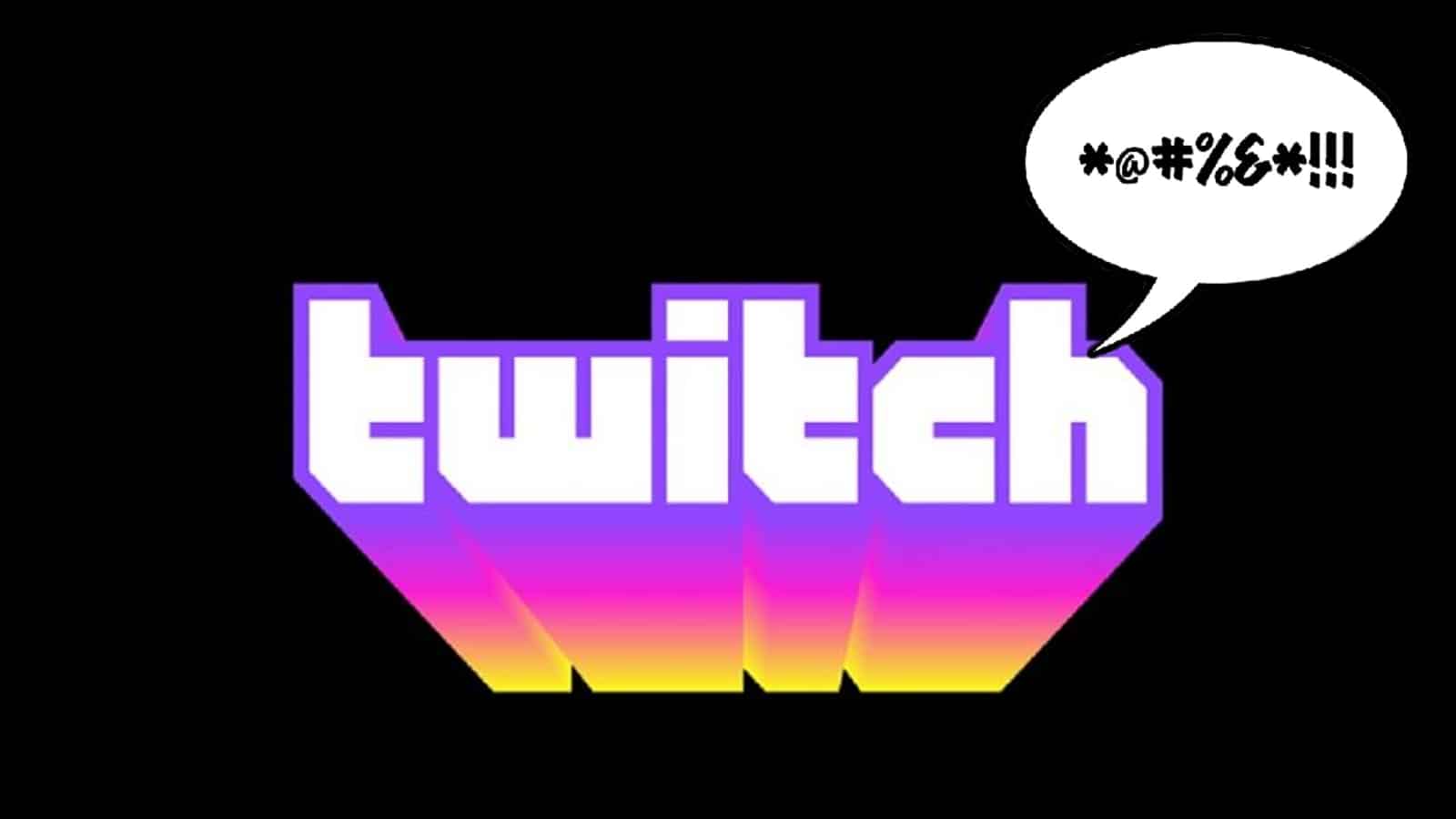 Twitch logo with multicolors