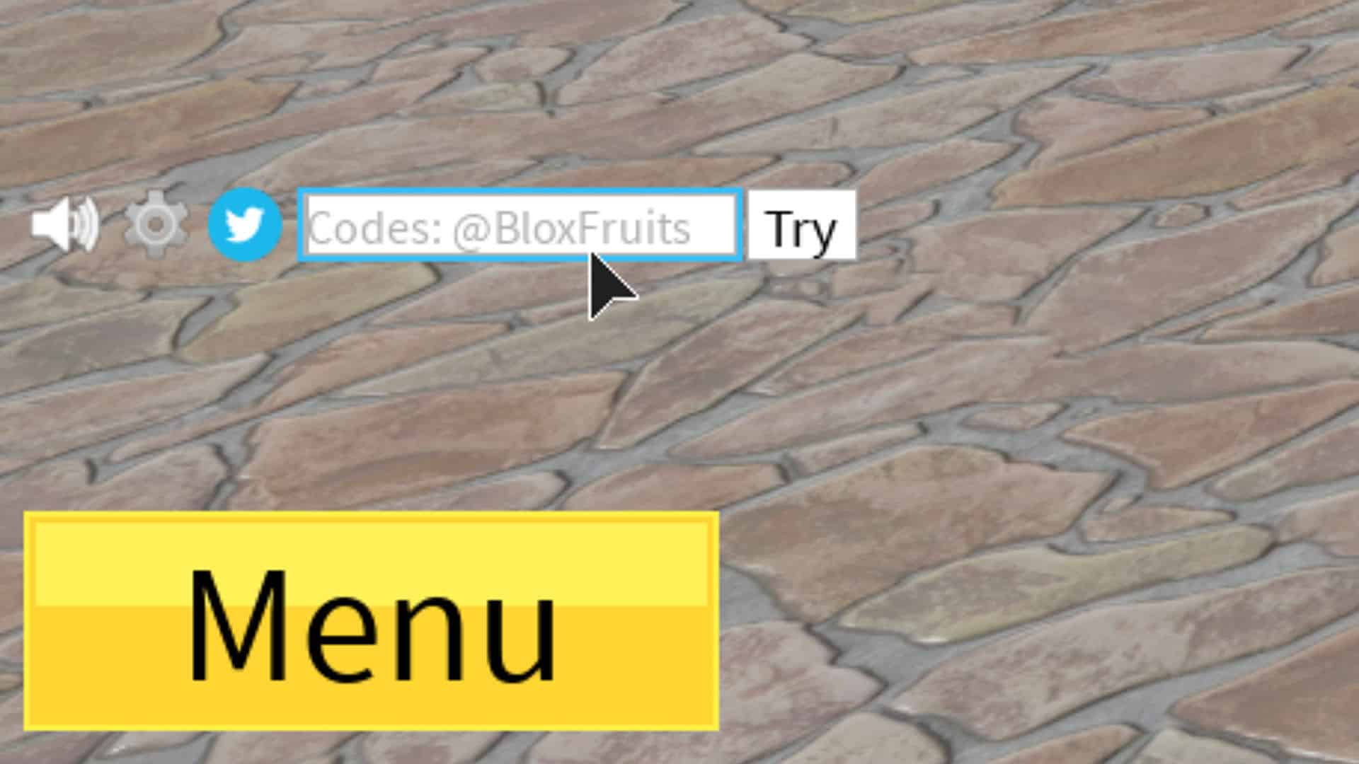 An image showing how to tướng redeem codes in Roblox Blox fruits