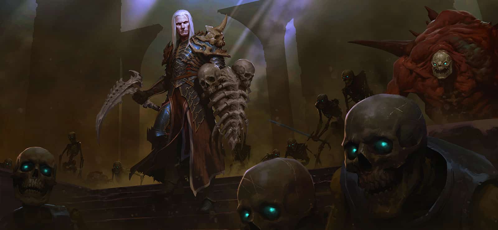 Artwork of the Male necromancer in Diablo 3