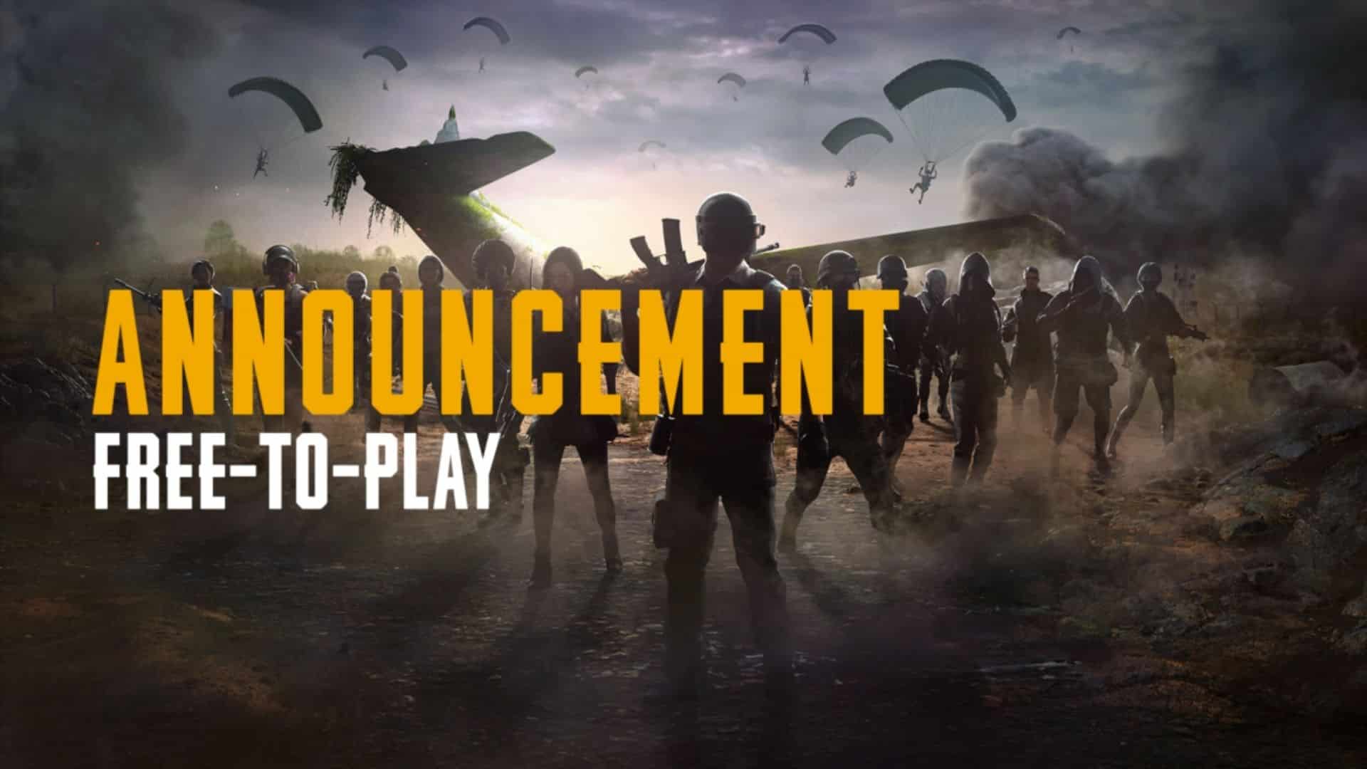 PUBG free-to-play announcement