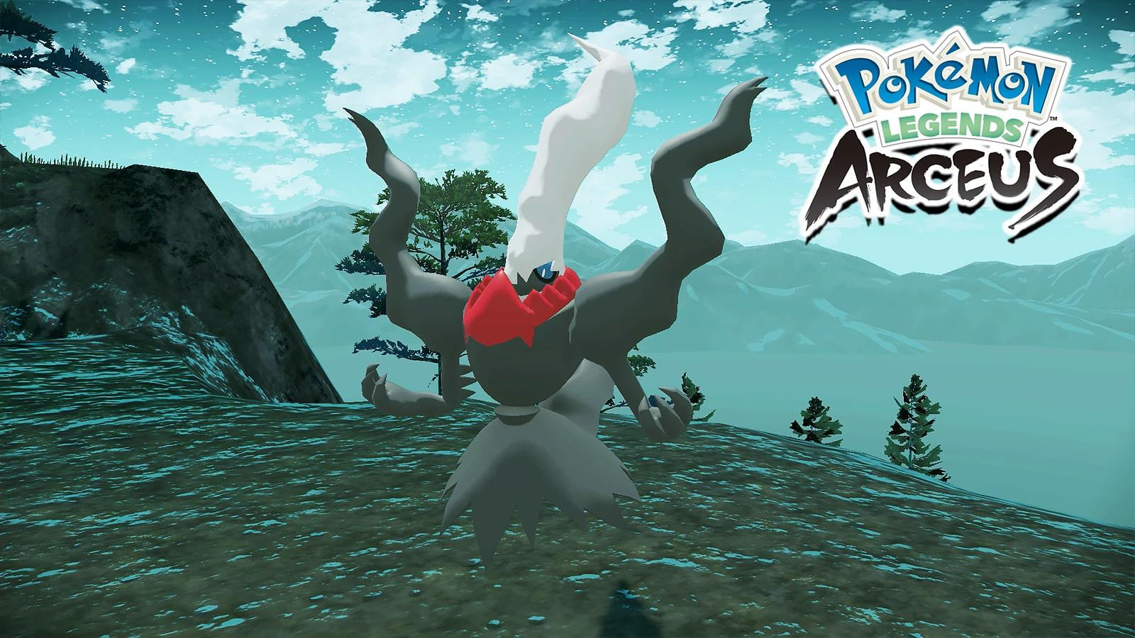 Mythical Pokemon Darkai in Pokemon Legends Arceus screenshot