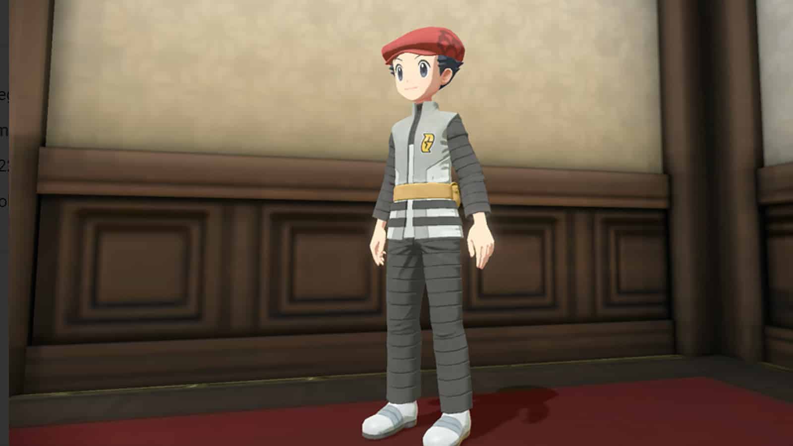 Pokemon Legends Arceus protagonist Lucas Modern Team Galactic set screenshot