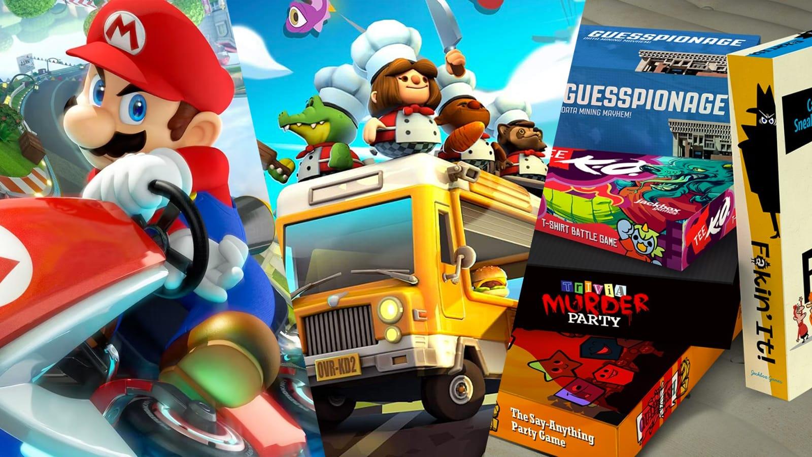 Best Party Games for Switch, Xbox and Playstation including Mario Kart, Overcooked and Jackbox