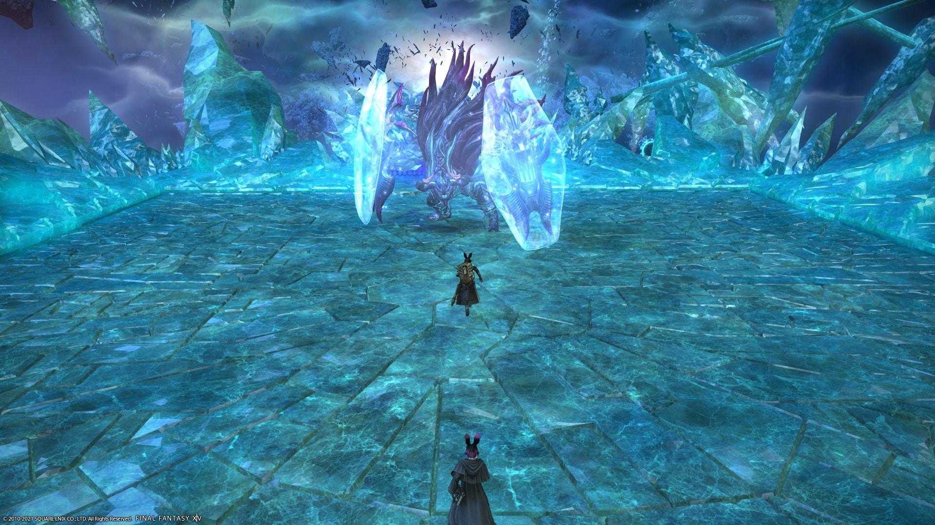 FFXIV screenshot showing the Aitiascope dungeon