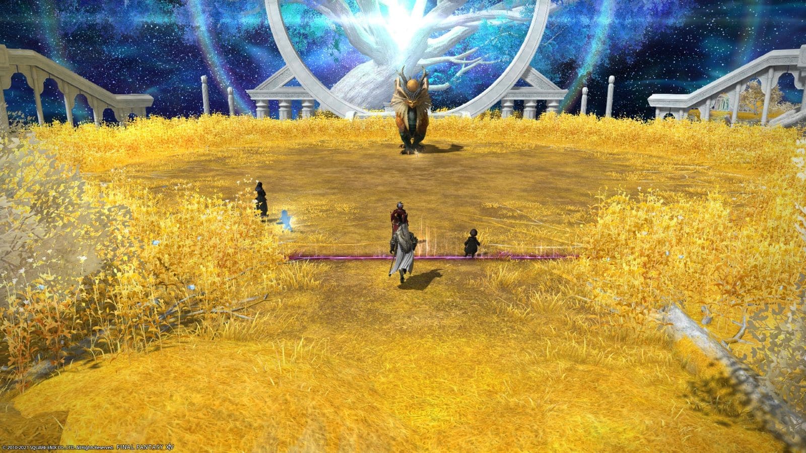 FFXIV screenshot showing the Dead Ends dungeon.