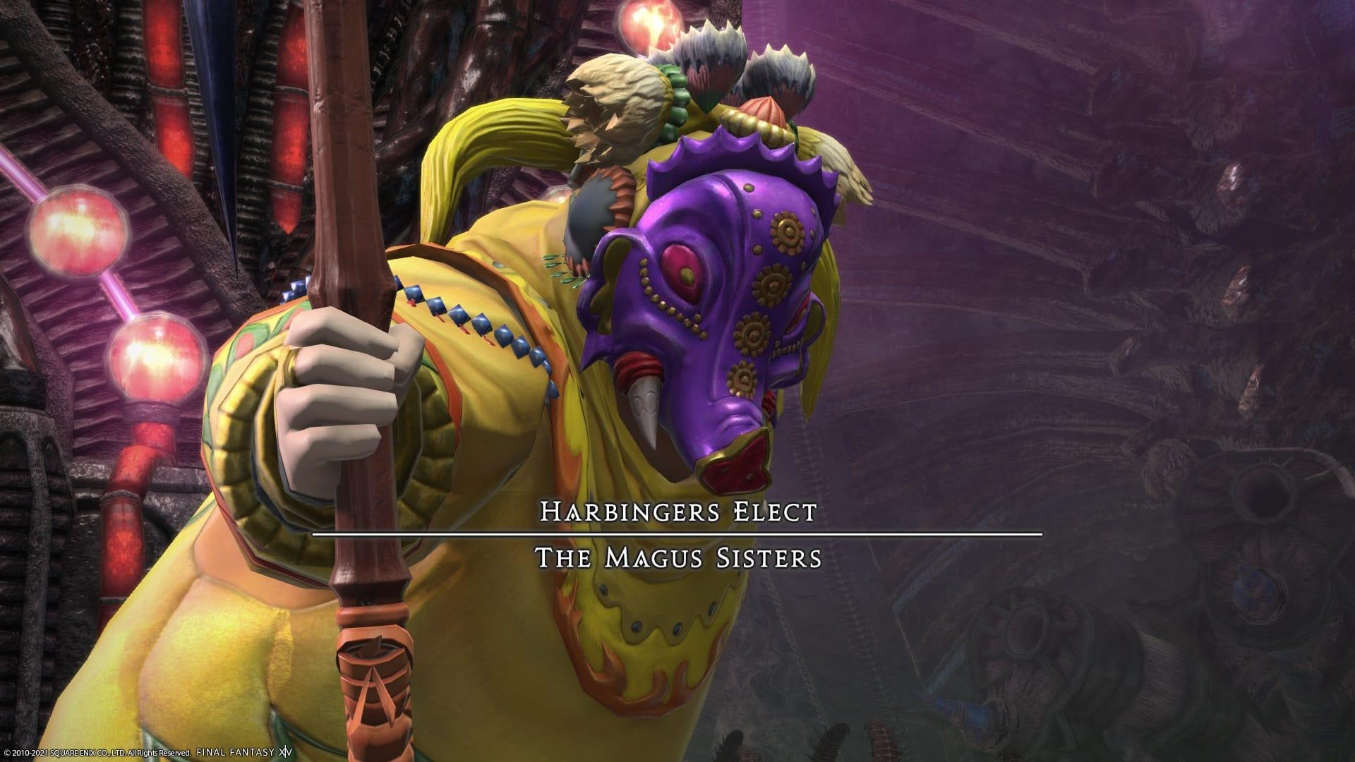 Magus Sisters screenshot from Final Fantasy 14 Endwalker