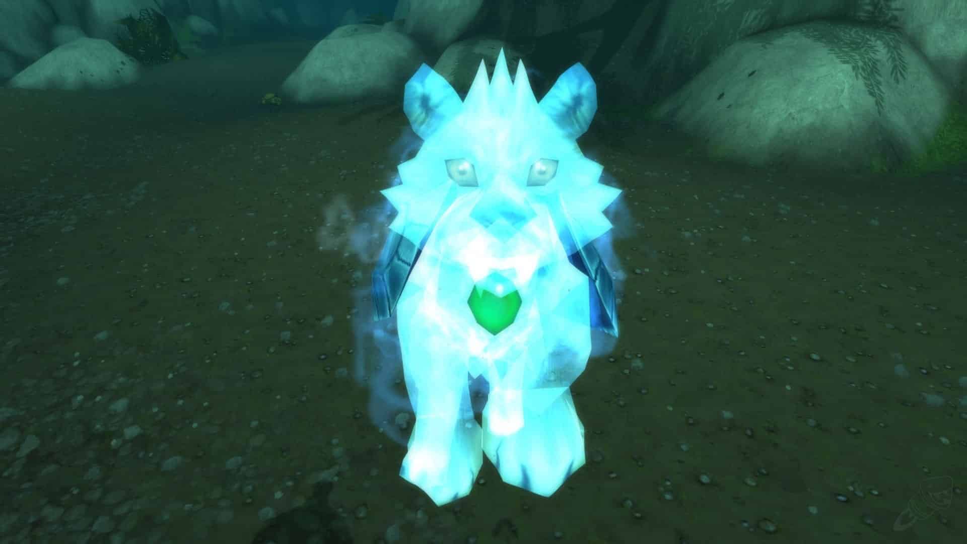 Spectral Tiger Cub sitting in WoW