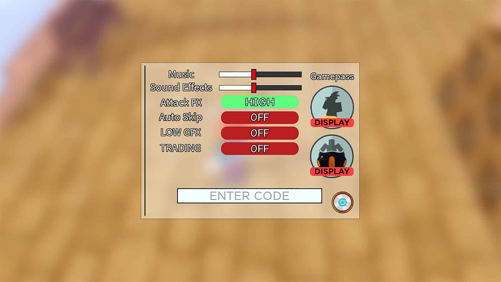 An image showing how to redeem codes in All-Star Tower Defense