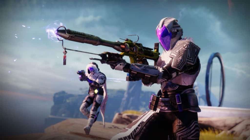 Destiny 2 screenshot showing two Guardians