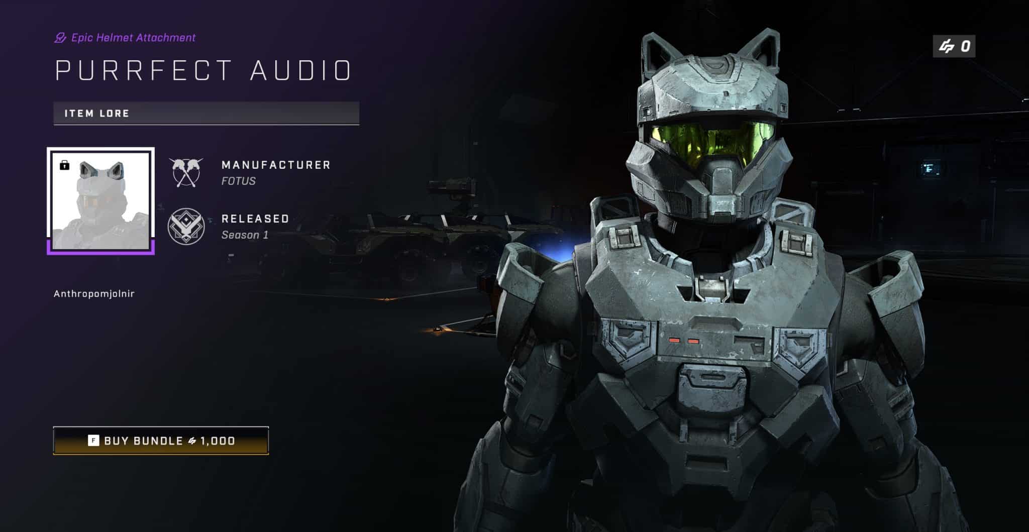 Halo Infinite cat ears helmet preview