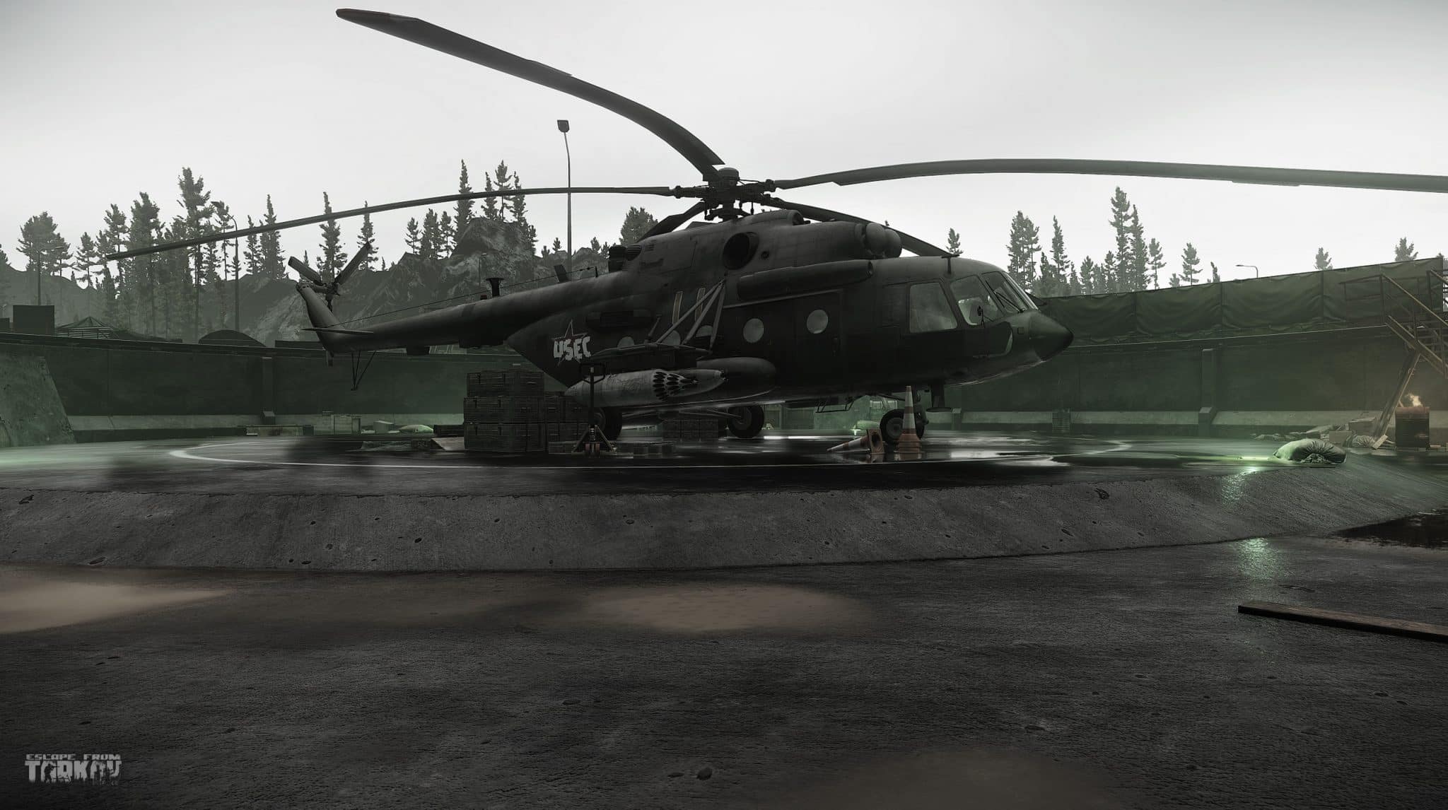 escape from tarkov military helicopter