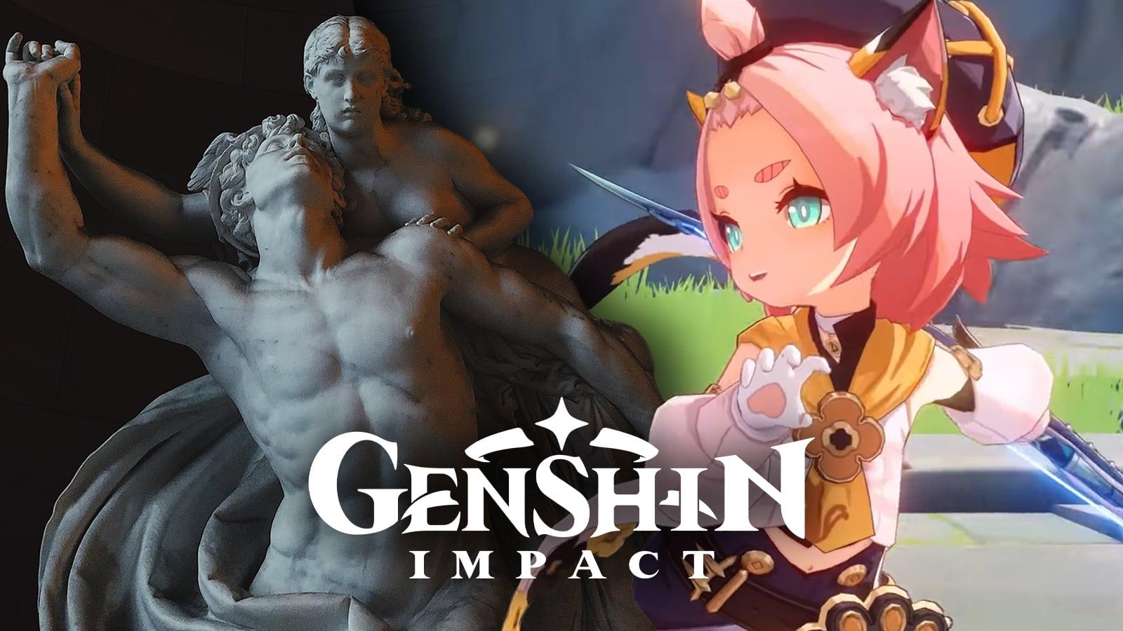 Diona of Genshin Impact has a pretty visible connection to the greek goddess Dionysus