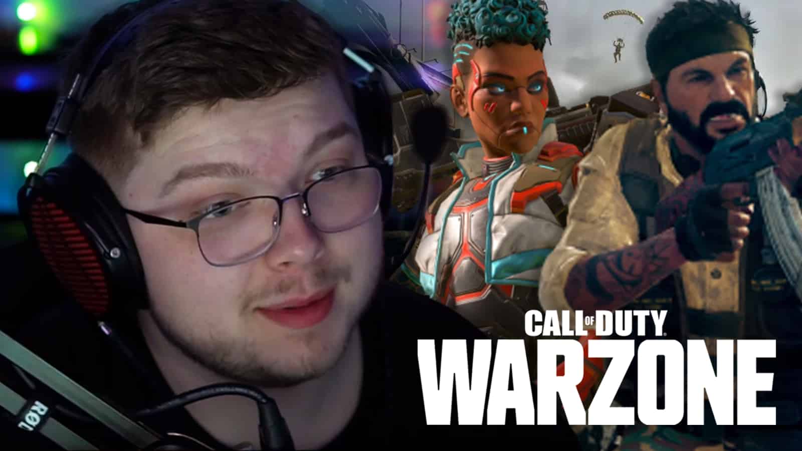 Aydan next to Apex Legends and Warzone characters.
