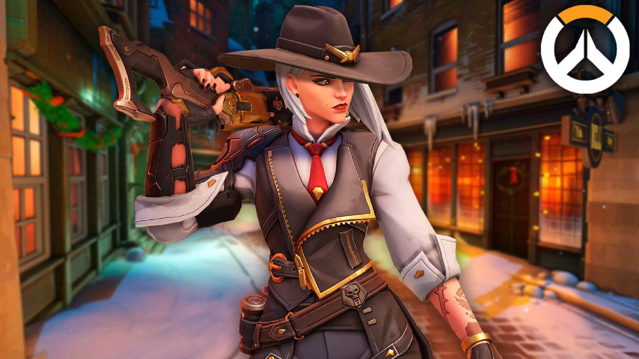 Overwatch map with Ashe