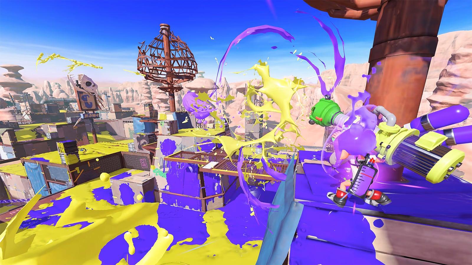 A screenshot of Splatoon 3, due out on Nintendo Switch in 2022