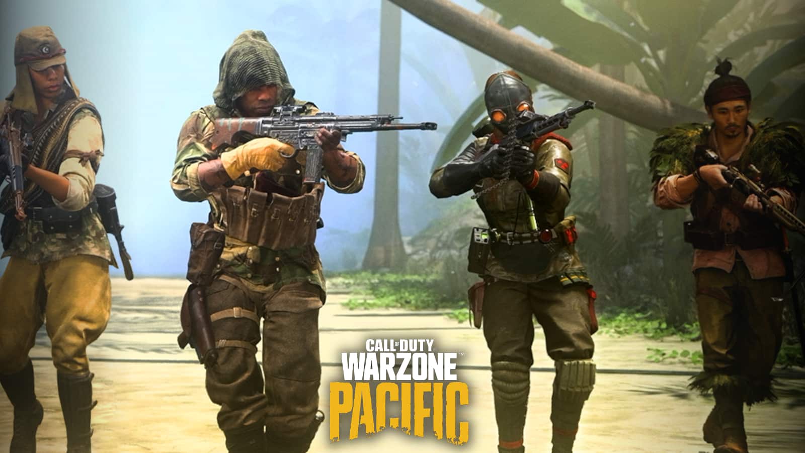 call of duty warzone pacific players walking